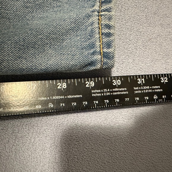 Levi's 550 Relaxed Fit Jeans Straight Leg Denim Stretch Blue Mens Size 36 x 30 - Picture 13 of 16